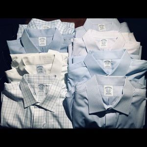 8 Brooks Brothers Dress Shirts-16.5 34/35 non iron